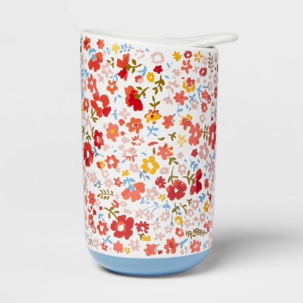 12oz Stoneware Floral Print Travel Mug - Threshold&#8482; | Target