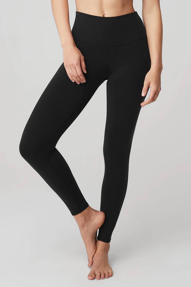 7/8 High-Waist Airbrush Legging - Black | Alo Yoga