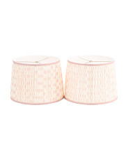2pk 14x10 Stamped Floral Pleated Lamp Shades | Home | Marshalls | Marshalls