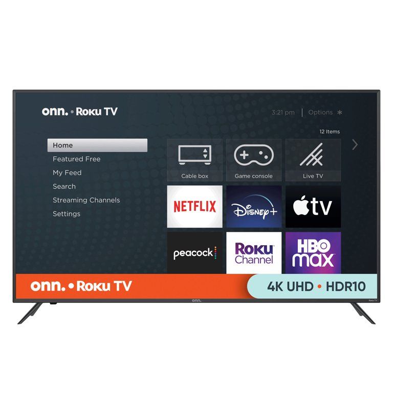 onn. 58” Class 4K UHD (2160P) LED Roku Smart TV HDR (100069454) | Walmart (US)