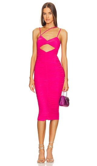 x REVOLVE Davie Midi Dress in Hot Pink | Revolve Clothing (Global)