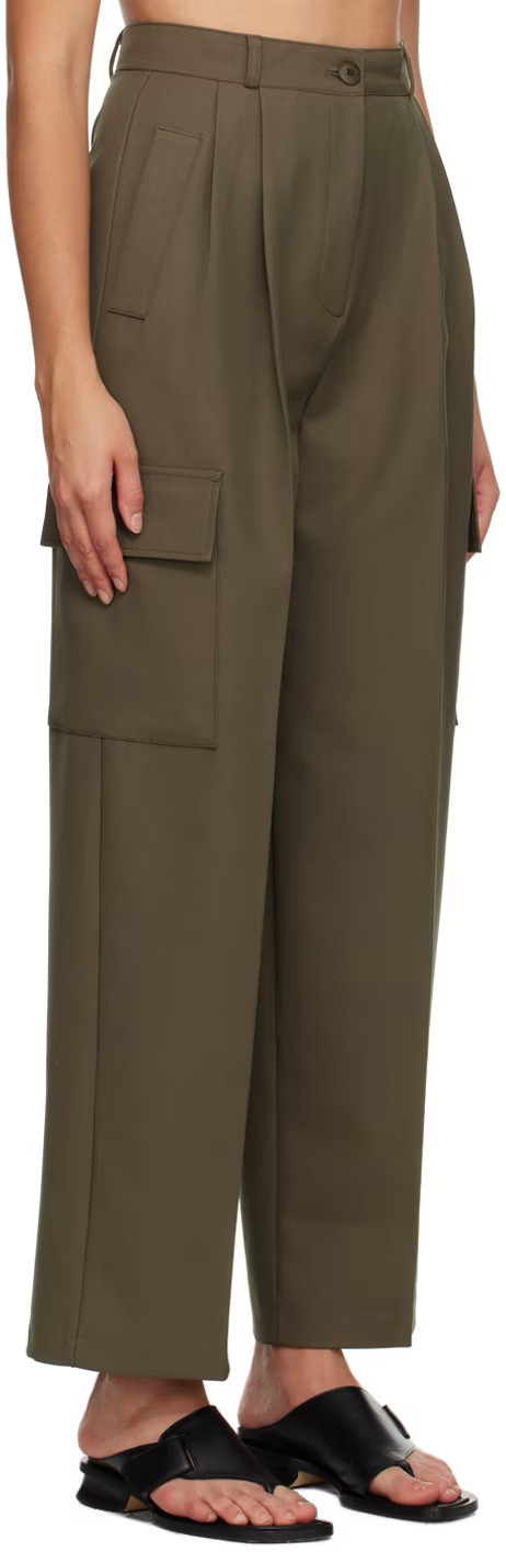 Green Maesa Trousers | SSENSE