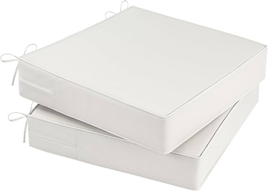 Outdoor Chair Cushions Set of 2 for Patio Furniture 19x19x4 Inch Waterproof Patio Chair Cushion 3... | Amazon (US)