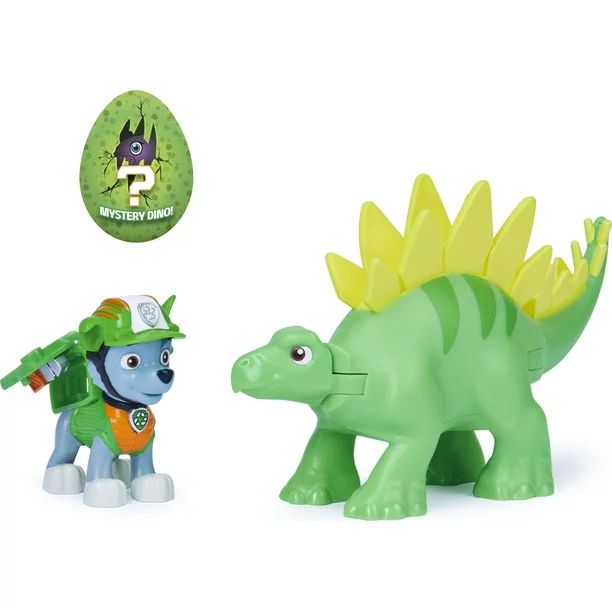 PAW Patrol, Dino Rescue Rocky and Dinosaur Action Figure Set, for Kids Aged 3 and up - Walmart.co... | Walmart (US)
