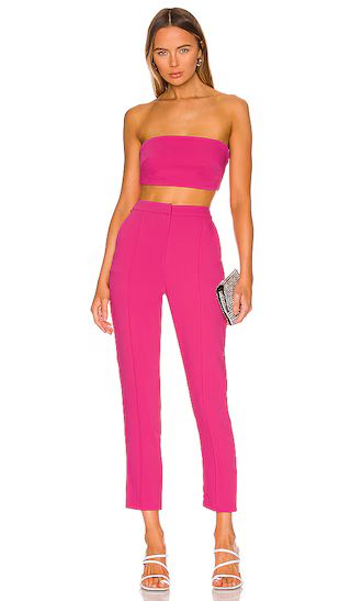 Remy Bandeau Pant Set in Hot Pink | Revolve Clothing (Global)