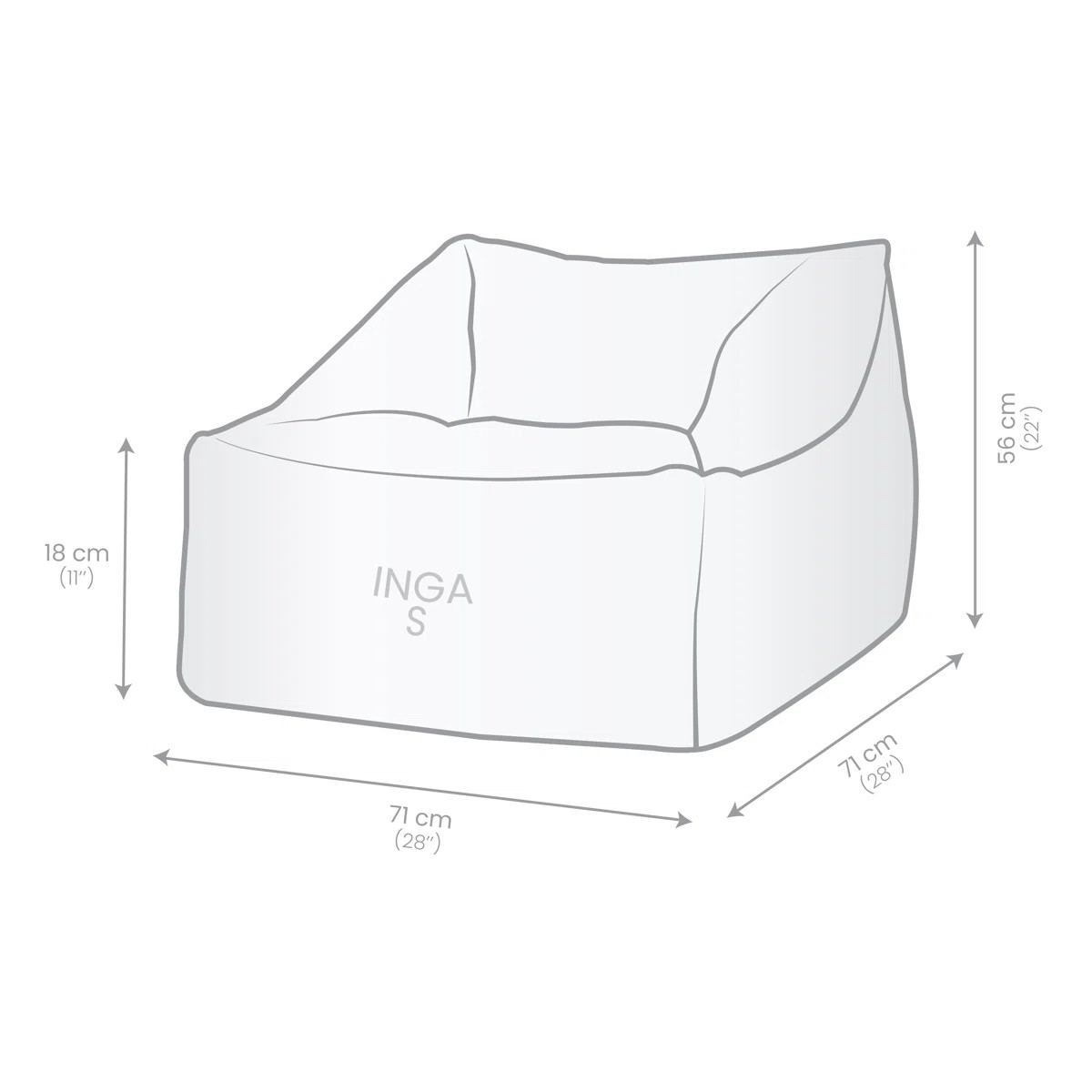 Gouchee Home Inga Corduroy Bean Bag Lounger | Wayfair | Wayfair North America