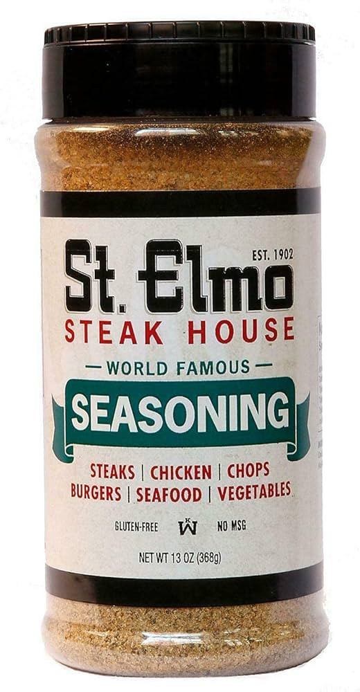 St Elmo Steak House Seasoning, Flavorful Rub for Steaks, Burgers, Chicken, Seafood, and More - 13... | Amazon (US)