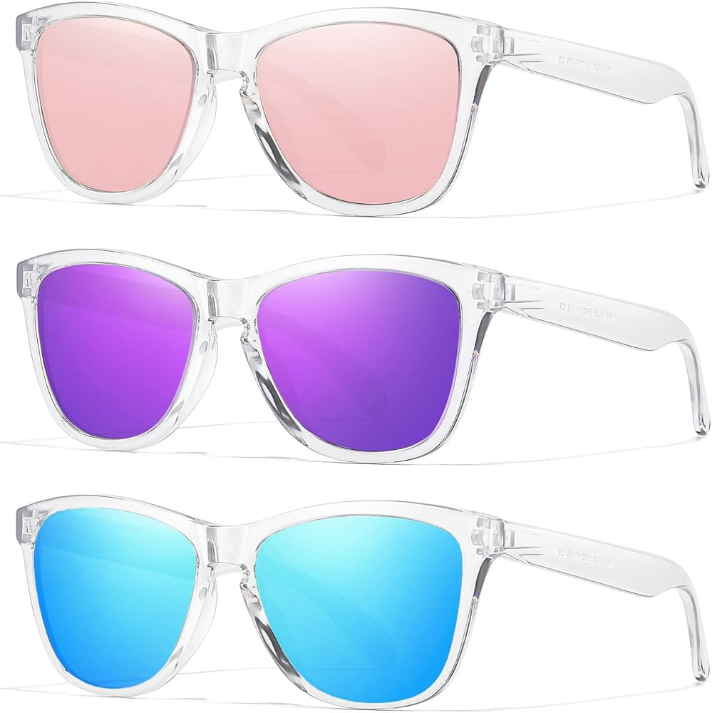 Sunglasses Womens Polarized Sunglasses for Mens Womens Retro Mirror Lens for Driving Fishing UV40... | Amazon (US)