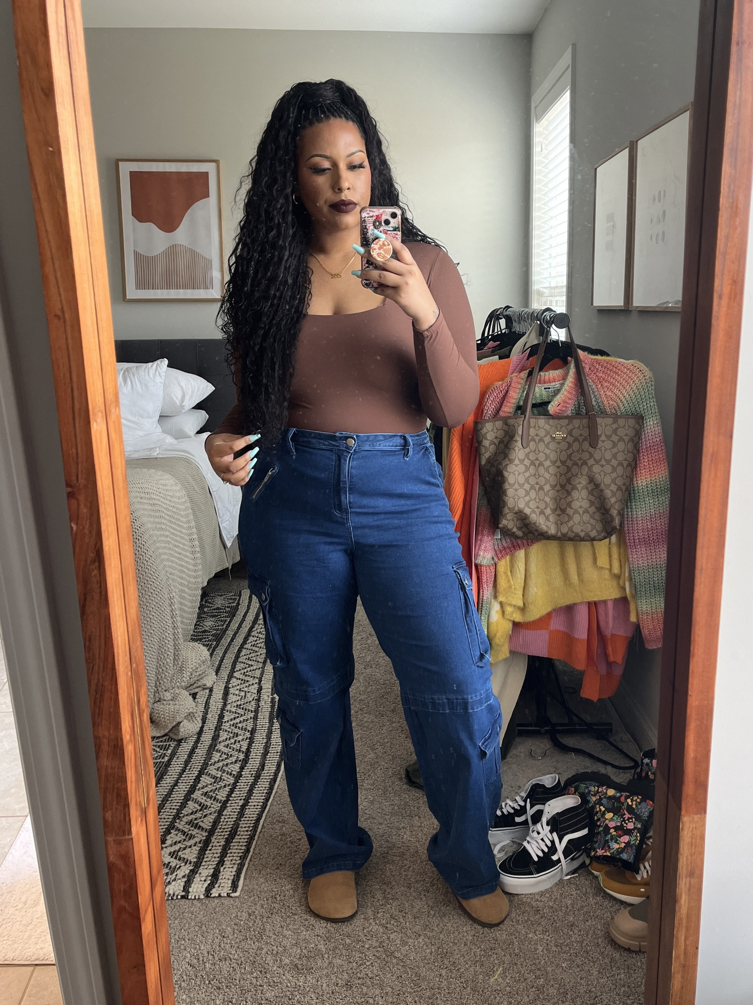 I really wish we could link Fashion Nova items on LTK! They have so many gems for a great price. Found these cargo jeans there a few months back a they are long AF! Gotta be the longest jeans I own. I’m 6’0 but I definitely think the taller baddies (6’1 +) could wear these with no length lacking.

These are the Tall Winding Road '90s Mid Rise Cargo Utility Jeans - Dark Wash and I’m wearing a 16 Plus. I have alternatives linked for y’all though.

The bodysuit is of course from PUMIEY on Amazon. It’s not a want but a NEED for my wardrobe. I own several colors and I wear the XXL size. 

Tall women fashion
Tall girl friendly fashion
Tall women
6’0

#LTKfindsunder50 #LTKplussize #LTKstyletip