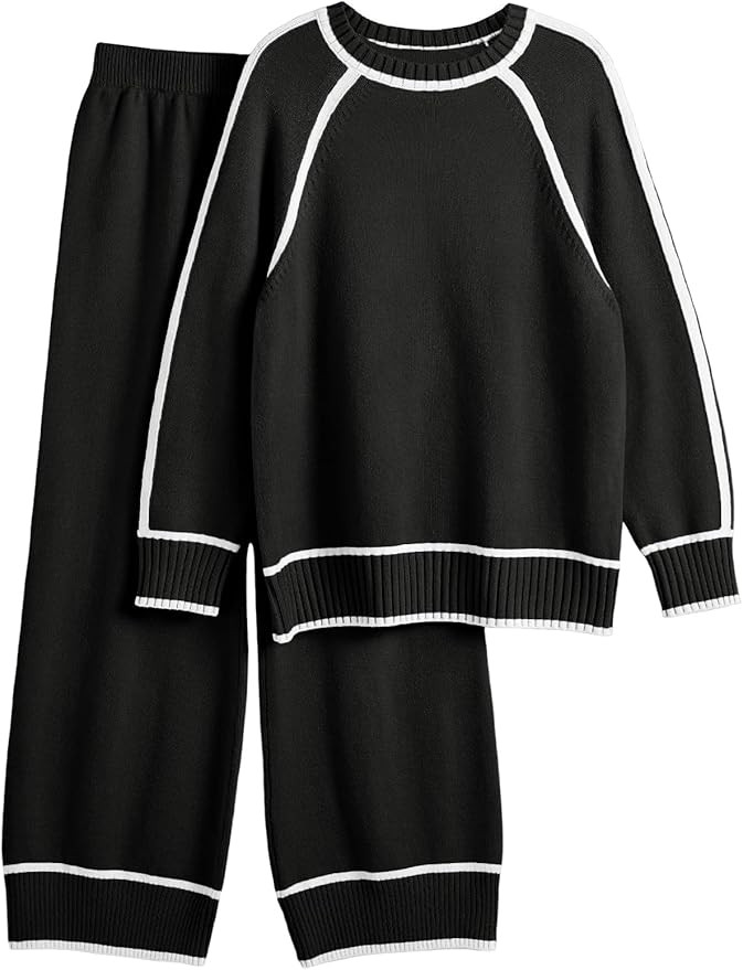 LILLUSORY 2 Piece Knit Lounge Set Womens Matching Sweater Sets | Amazon (US)