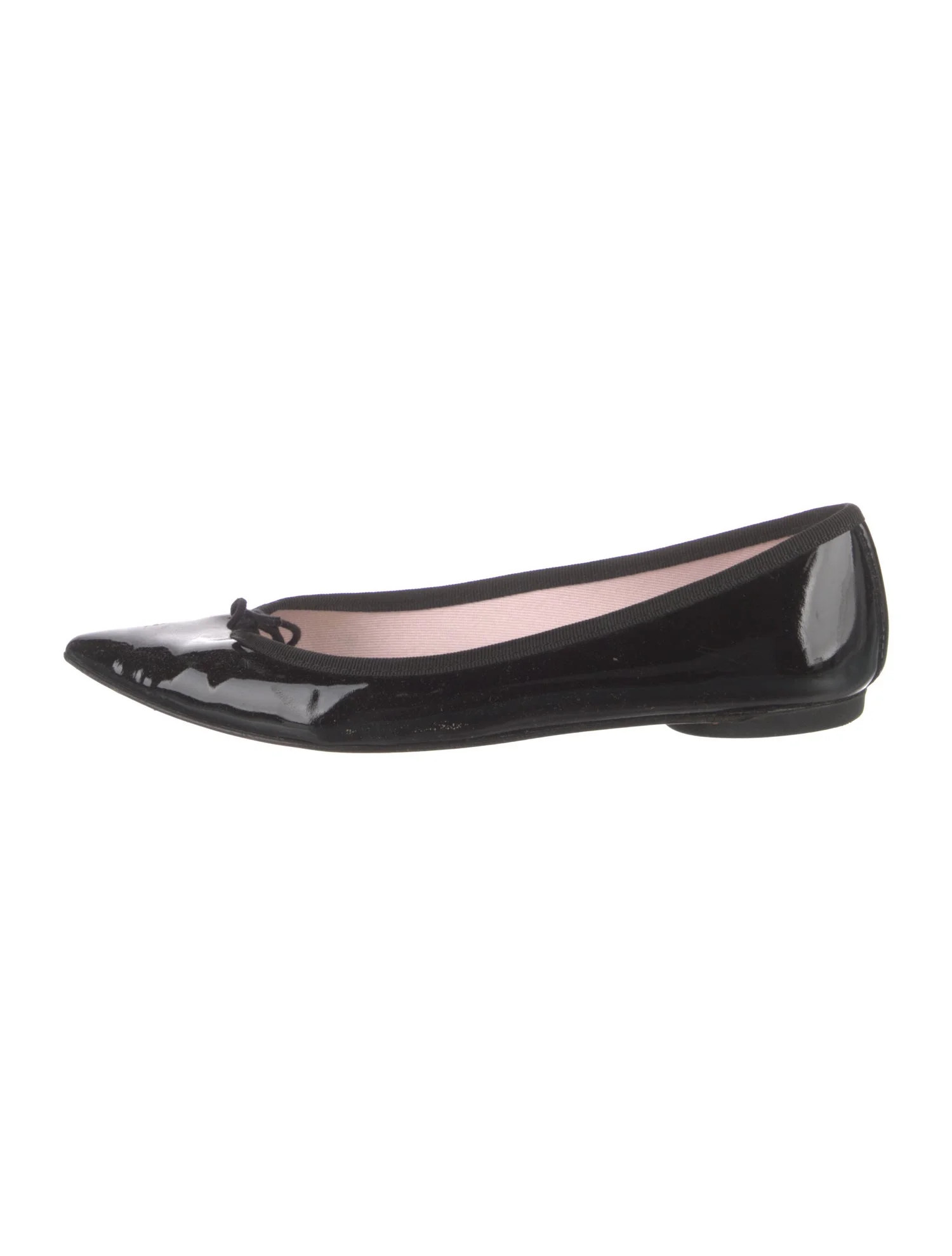 Patent Leather Bow Accents Ballet Flats | The RealReal