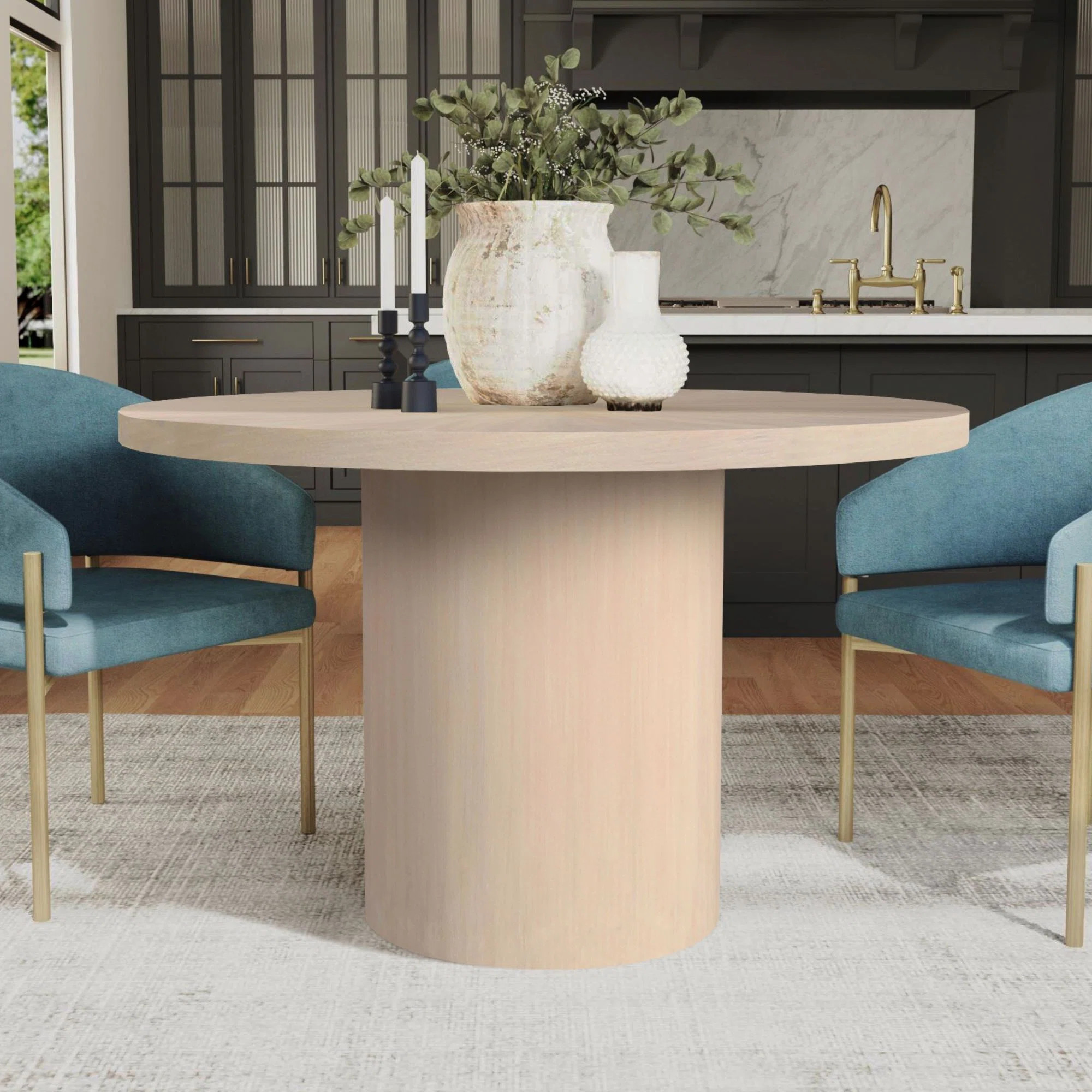 Bianca 48" Round Wood Dining Table | Wayfair North America