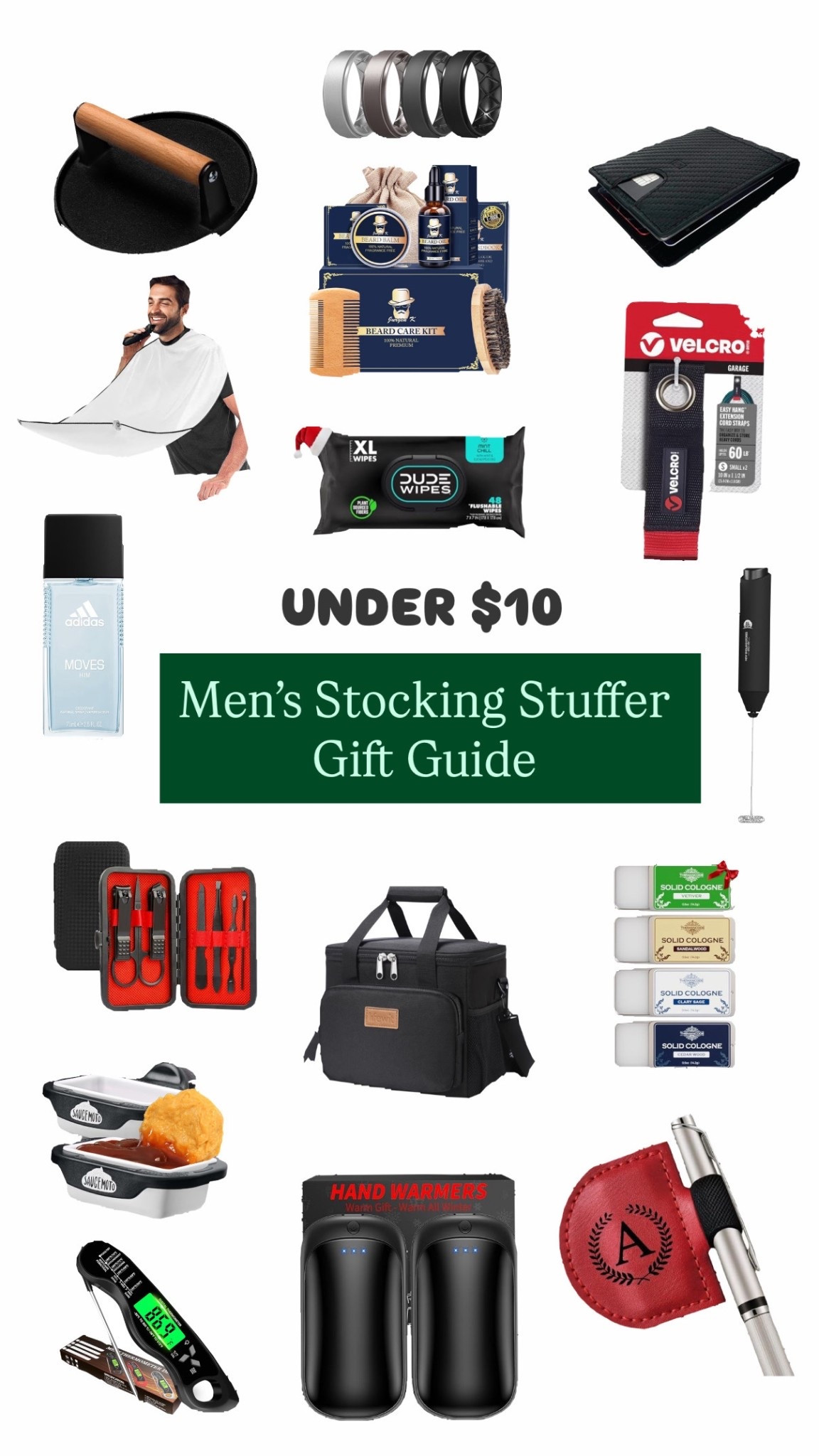 $10 & under stocking stuffers for men !

#ForHim #ForMen #GiftGuideForHim #ValentinesDay #ValentinesDayGiftsForHim #StockingStuffersForHim #GiftsForHim #StockingStuffers #Dad #Boyfriend #Son #Husband #Under10 #AmazonFinds #Garage #Tools #TargetDeals #FindsUnder10 #LastMinuteGifts

#LTKSaleAlert #LTKActive #LTKMens #LTKHome
