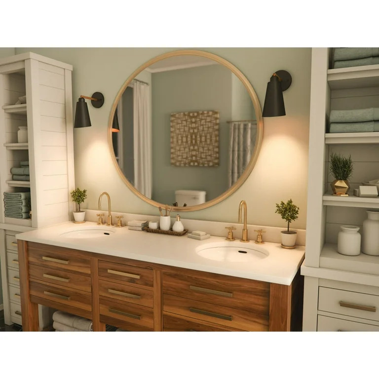 Kenroy Home Alvar 12'' Adjustable 1-Light Wall Sconce with Black Metal Cone Shade Modern Wall Lig... | Walmart (US)