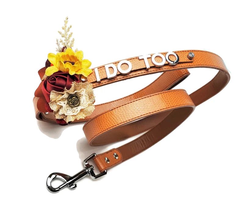 Sunflower Collar and leash | Wedding Dog Collar | 18 Color Choices | country wedding | XXS- 2XL |... | Etsy (US)