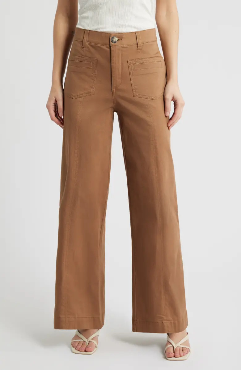 Skyrise Patch Pocket Wide Leg Pants | Nordstrom