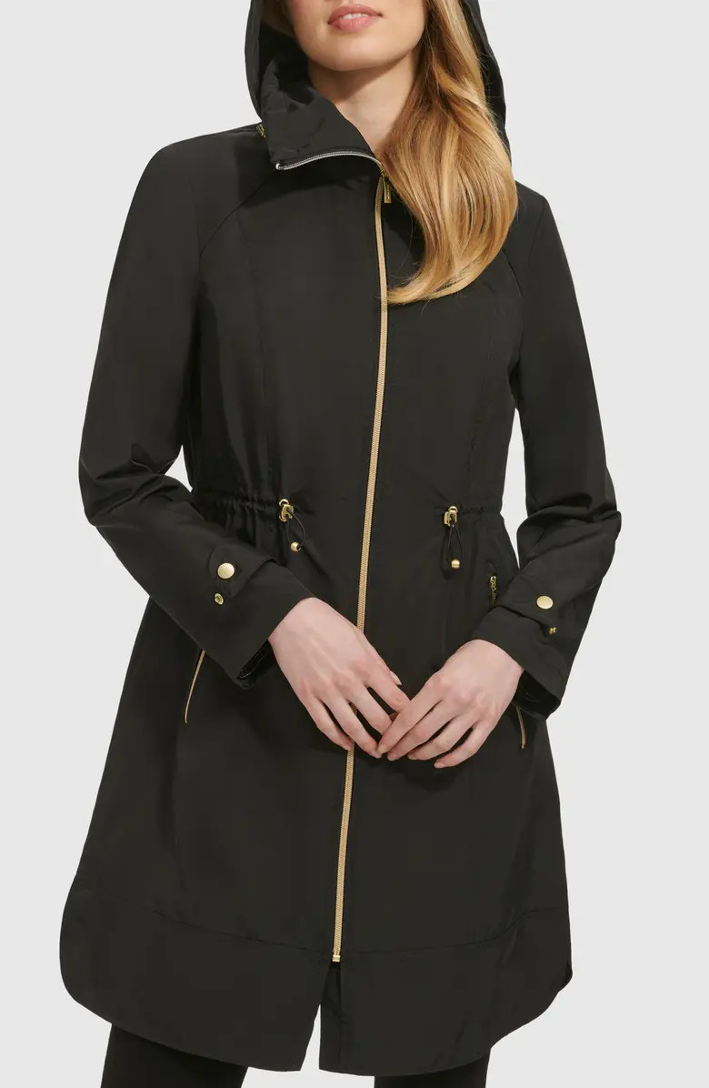 Cole Haan Travel Packable Hooded Rain Jacket | Nordstrom | Nordstrom