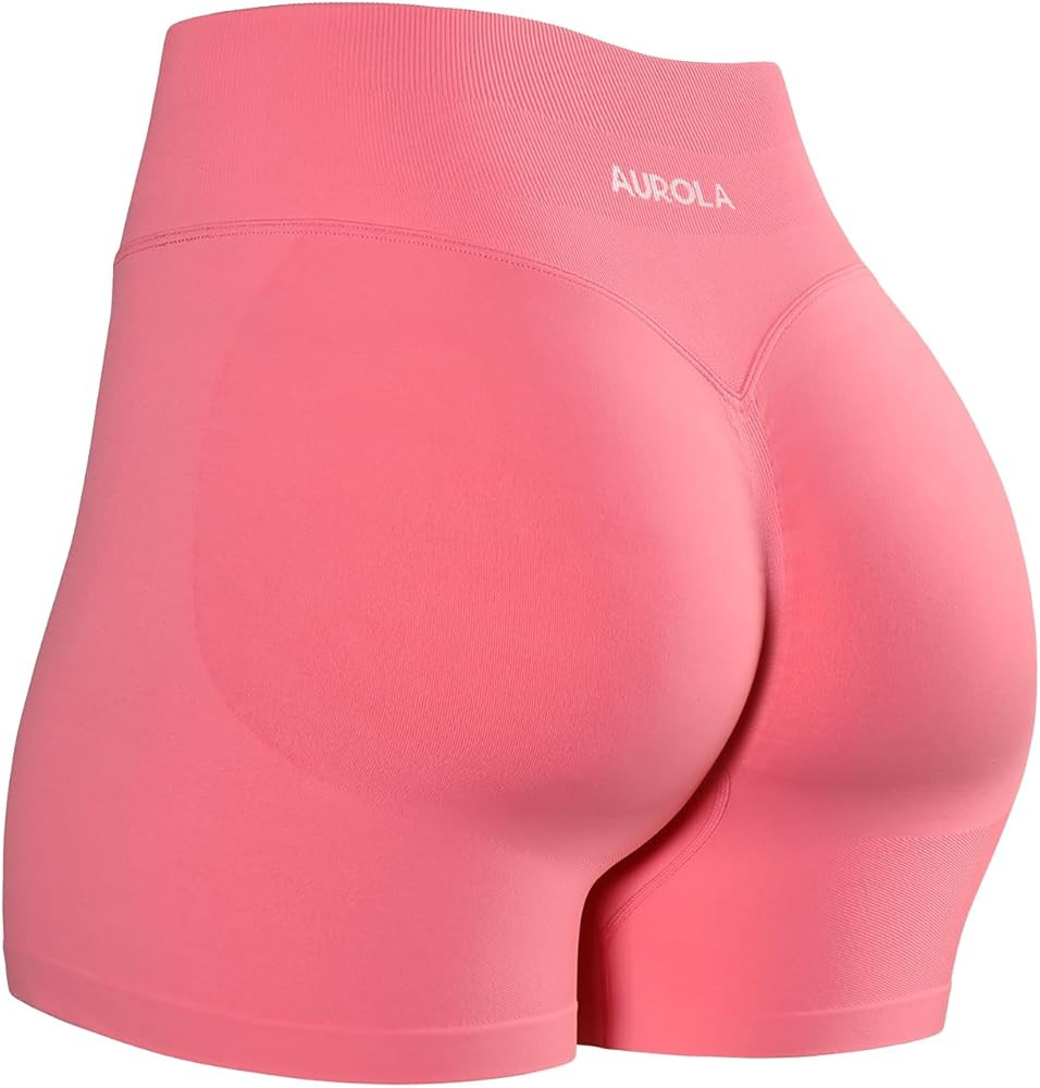 AUROLA Influence Workout Shorts for Women,2.5 3.5 4.5 5.5 6.5 No Roll Up Squat Proof Scrunch Seam... | Amazon (US)