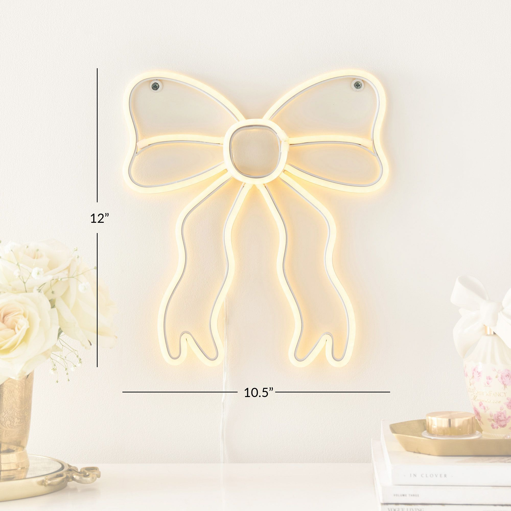 LoveShackFancy Bow Neon Wall Sign | Pottery Barn Teen