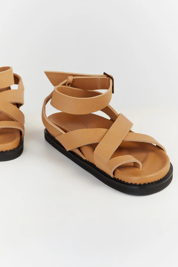 THE BALI TAILOR LENI TAN SANDAL | DISSH