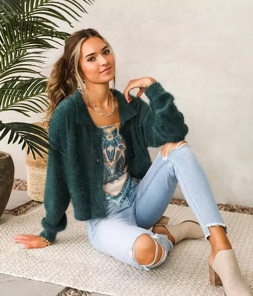 Eyelash Knit Cardigan Sweater curated on LTK