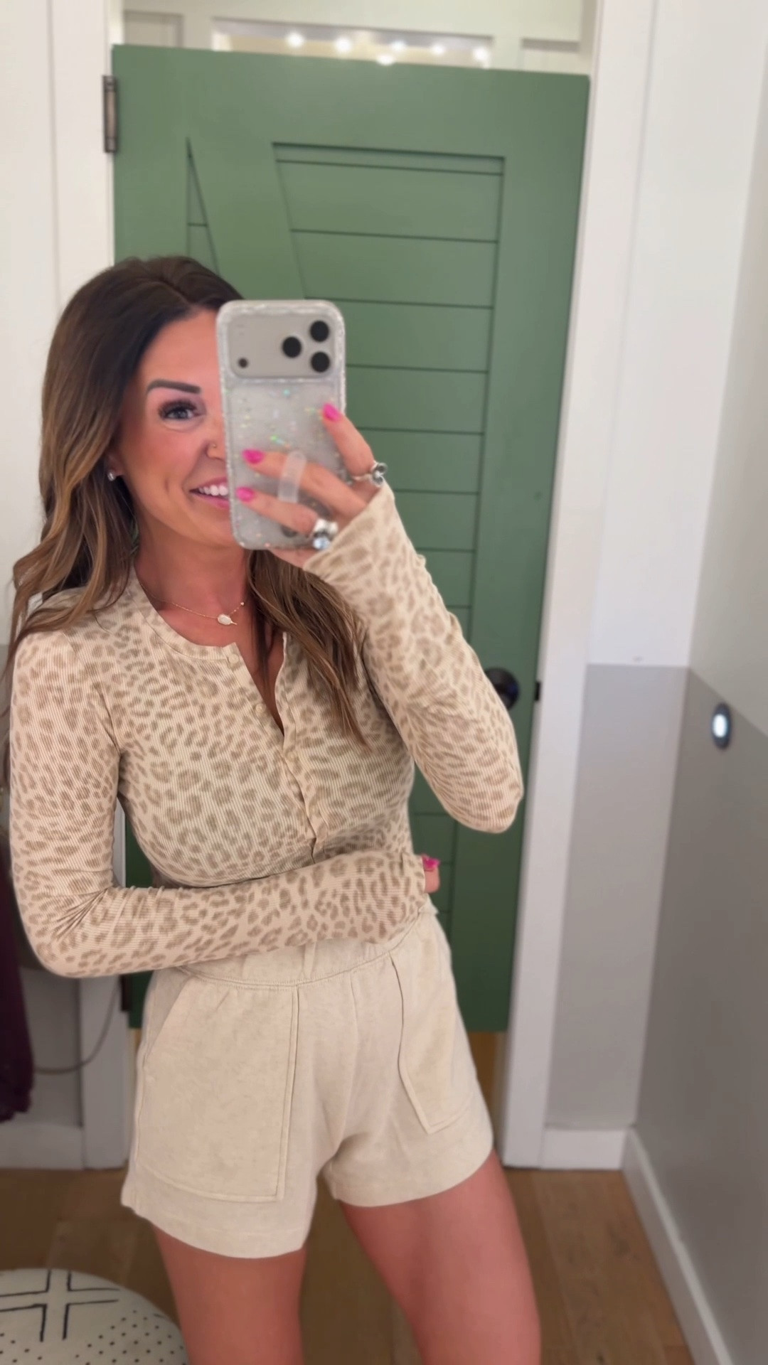 Aerie new arrivals for fall! I’m 5”6 usually a 0-2, XS. 

Polka Dot Leggings: XS
Polka Dot Top: Small 
Leopard Cardigan: XS
Tan Shorts: XS
Brown Trouser pants: XS, I love these I have them in almost every color. Wearing the regular length here but have also bought the long! 
Sweatshirt: XXS (could do done an XS) 
Shorts: XS
Brown Dress: Small (runs small)
Tshirt: XS
Drawstring Pant: XS

#LTKgrwm #LTKootd #LTKdayinmylife