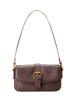 John Galt Brown Buckle Shoulder Bag | PacSun