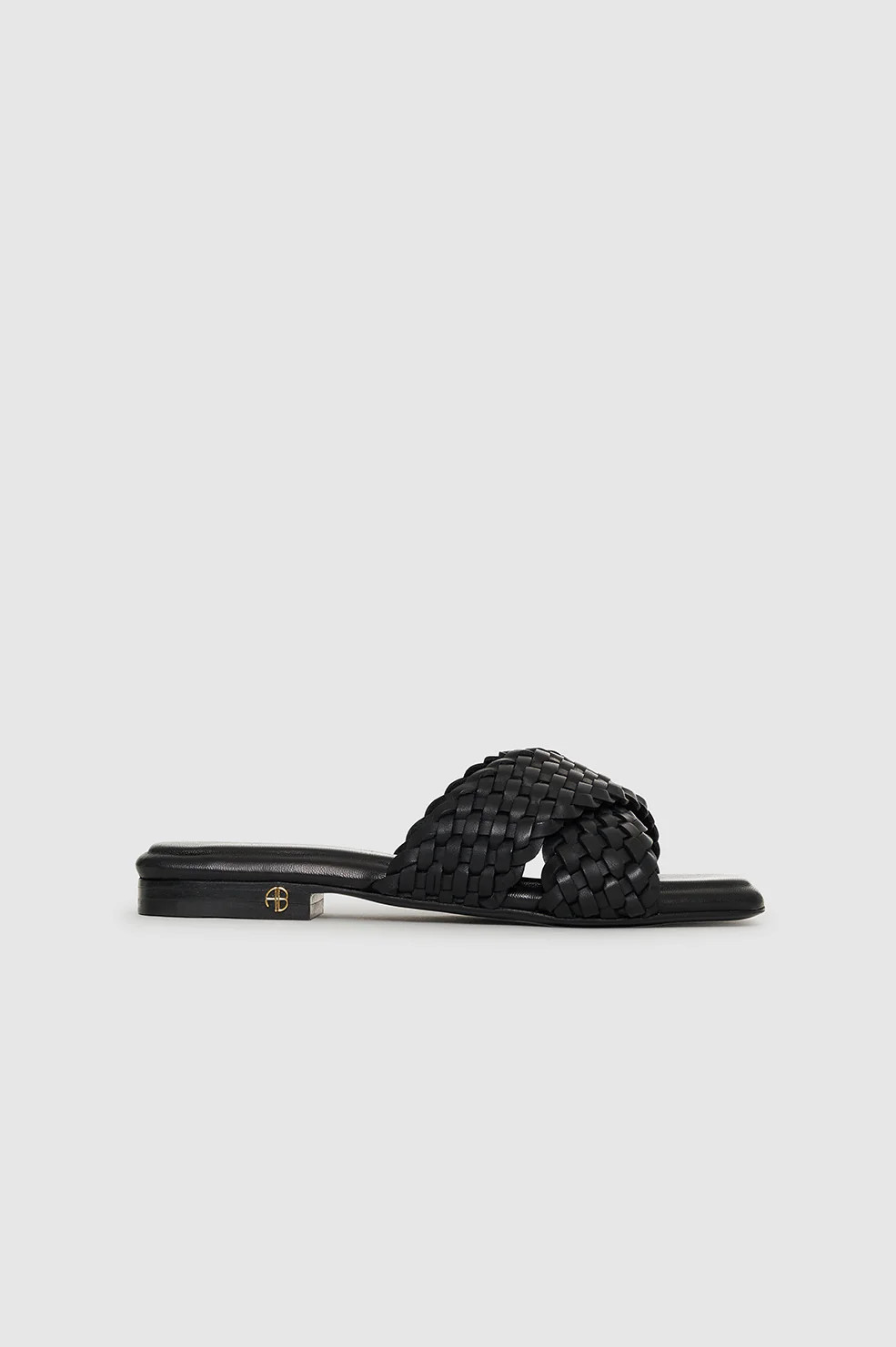 Ria Slides Braided - Black | Anine Bing
