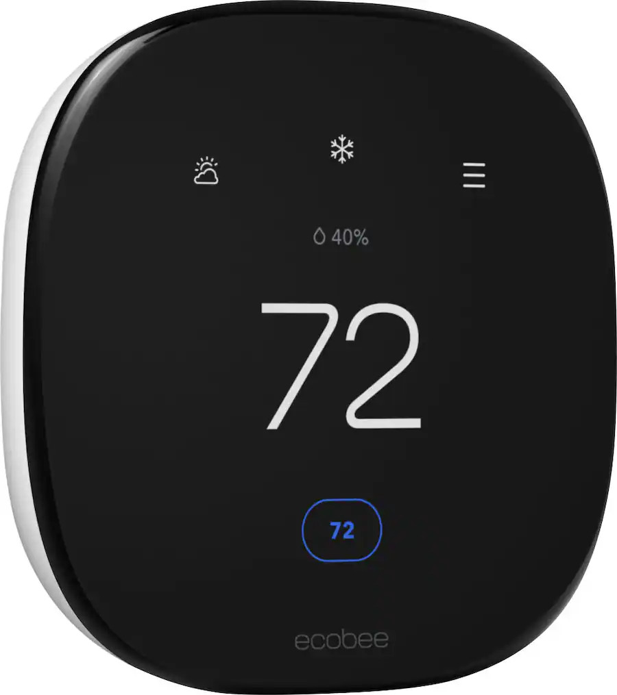 ecobee - Enhanced Smart Programmable Touch-Screen Wi-Fi Thermostat with Alexa, Apple HomeKit and ... | Best Buy U.S.