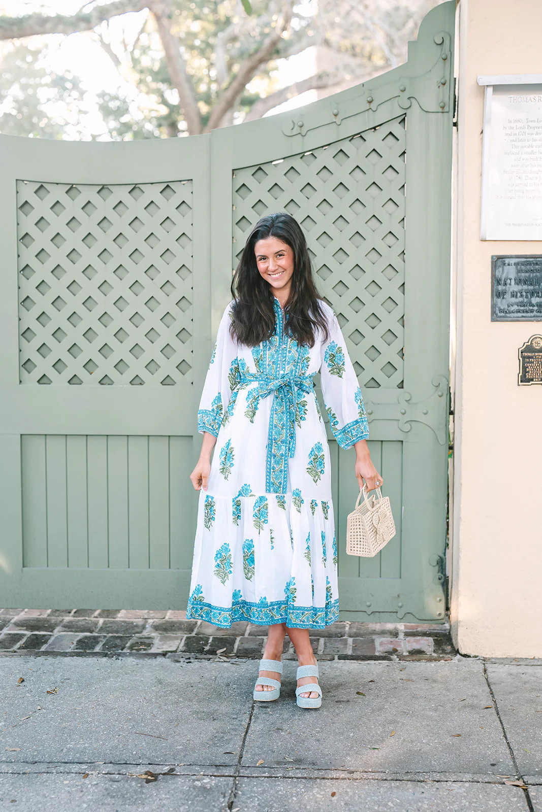 Folly Maxi LS | Blue Hydrangea | Victoria Dunn LLC