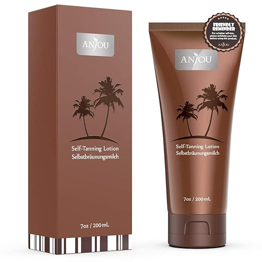 Anjou Self Tanner, Natural Sunless Tanning Lotion for Bronzing and Golden Tan, Streak-Free Medium... | Amazon (US)