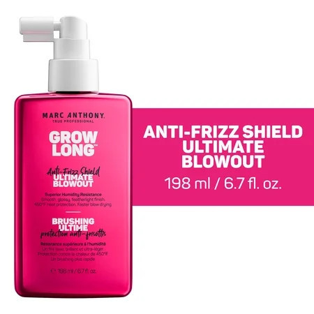 Marc Anthony GROW LONG Anti-Frizz Shield Ultimate Blowout for All Hair Types 6.7 fl oz | Walmart (US)