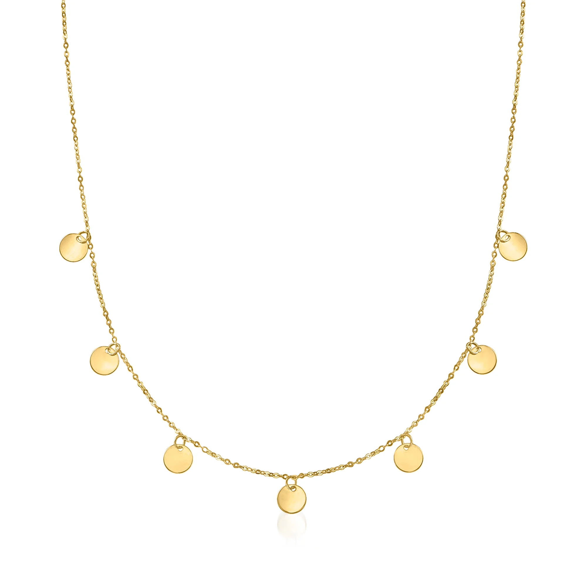 Italian 14kt Yellow Gold Multi-Circle Necklace | Ross-Simons