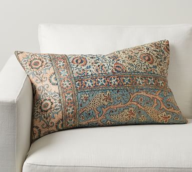 Viviana Printed Lumbar Pillow Cover | Pottery Barn (US)