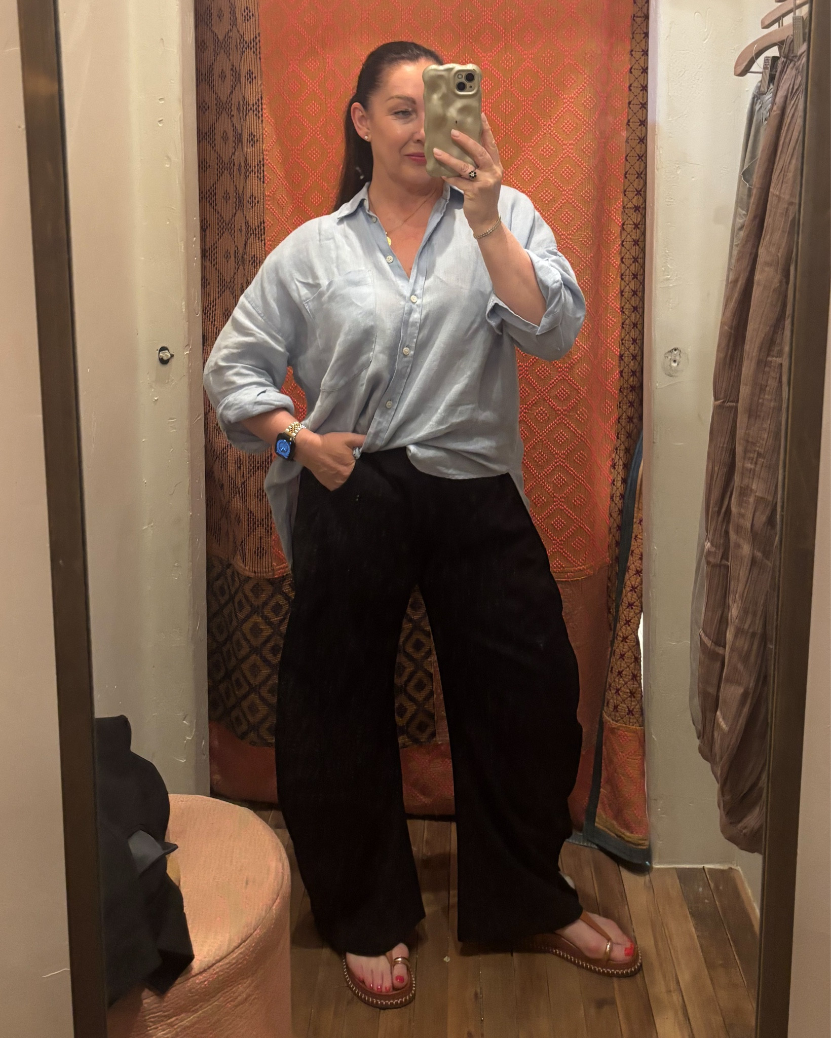 Of course they came home with me! 

These gorgeous menswear style barrel pants/ trousers are so lightweight, fluid and fabulous and if blacks not your thing they come in other colors. 

Wearing a size 10US. 

#LTKOver40 #LTKootd