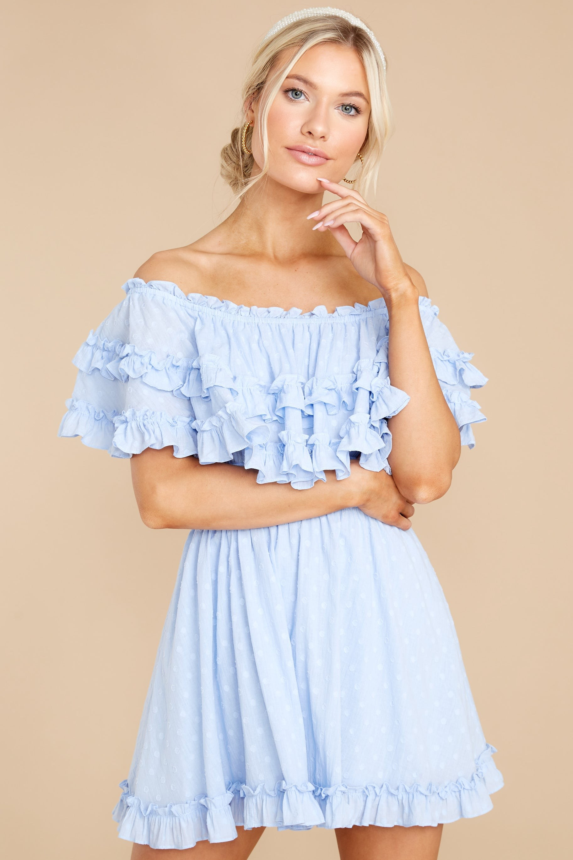 Undeniable Feelings Sky Blue Dress | Red Dress 