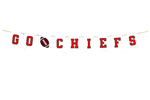 Swanky Party Box | Go Chiefs Football Banner | Cardstock Football Banner | Amazon (US)