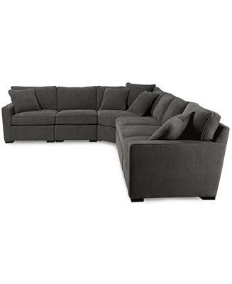 Radley 5-Pc Fabric Sectional with Apartment Sofa | Macy's