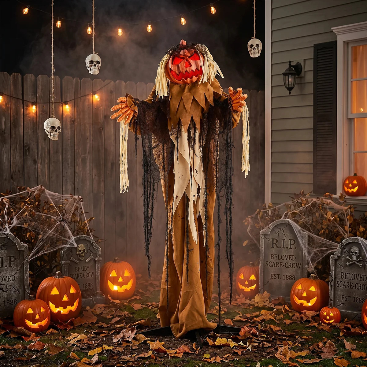 5.5ft Life Size Halloween Standing Decoration Indoor Outdoor Spooky Yard Decor | Wayfair North America