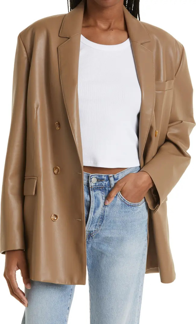 Roman Oversize Faux Leather Jacket | Nordstrom