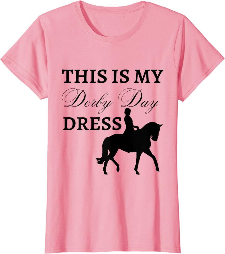 Womens Derby Day 2023 This Is My Derby Day Dress Horse Racing Funny T-Shirt | Amazon (US)