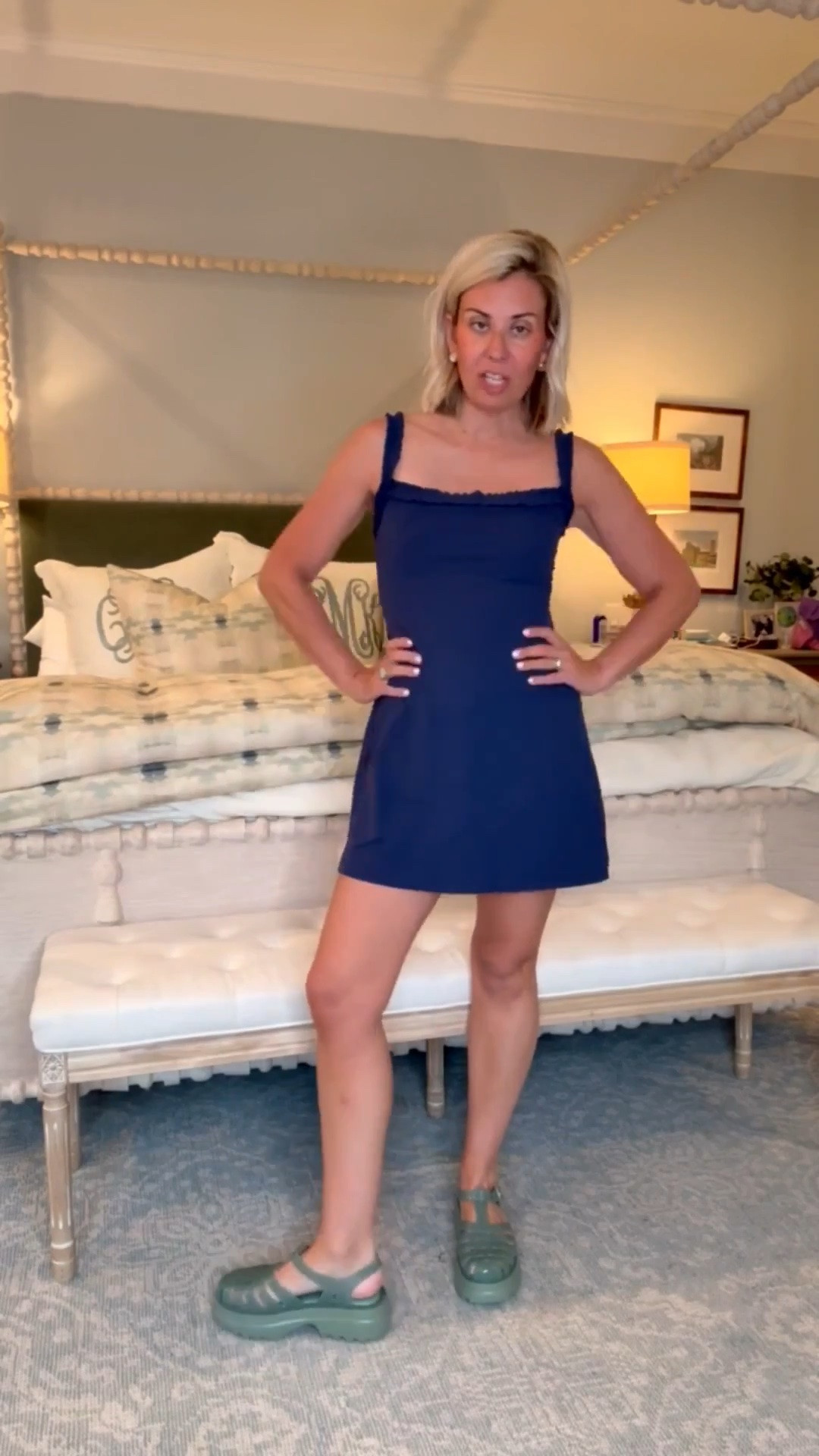 Y’all know I’m a sucker for a ruffle and this dress is a winner! Now I just had to hide it from my girls. I’m wearing a size small & 8 shoe.

#LTKdayinmylife #LTKmomlife #LTKfitnessgoals