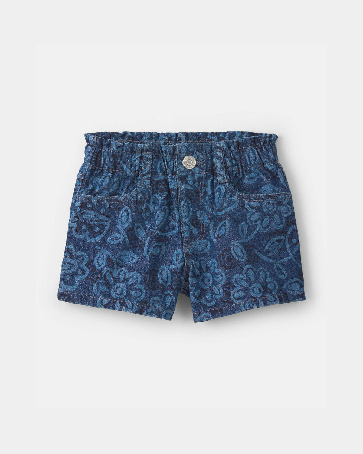 Toddler Girl Floral Denim Shorts - Dark Wash - OshKosh B'gosh | Carter's | Carter's Inc