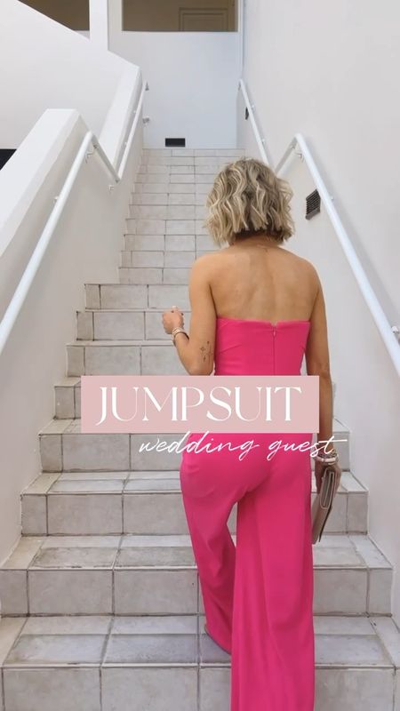 Event jumpsuit for this spring and summer! Loverly Grey is wearing a 2! A great wedding guest option! Size up one!

#LTKstyletip #LTKFind #LTKwedding