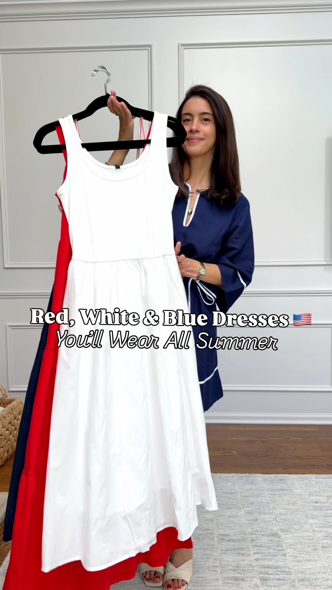 Americana summer dresses 🇺🇸 Red, white & blue outfit ideas for Memorial Day, 4th of July and summer vacations! Wearing a size Small in all dresses and a Medium in the sweater for a more relaxed fit. ❤️🤍💙

#AmericanaStyle #SummerOutfits #SummerDresses #MemorialDayOutfits #FourthOfJulyOutfits #VacationOutfits #CoastalStyle #ClassicStyle #CasualChic #LTKStyle #LTKFinds #EffortlessStyle #MomStyle #ElevatedCasual #SummerFashion

#LTKootd #LTKSeasonal #LTKSaleAlert