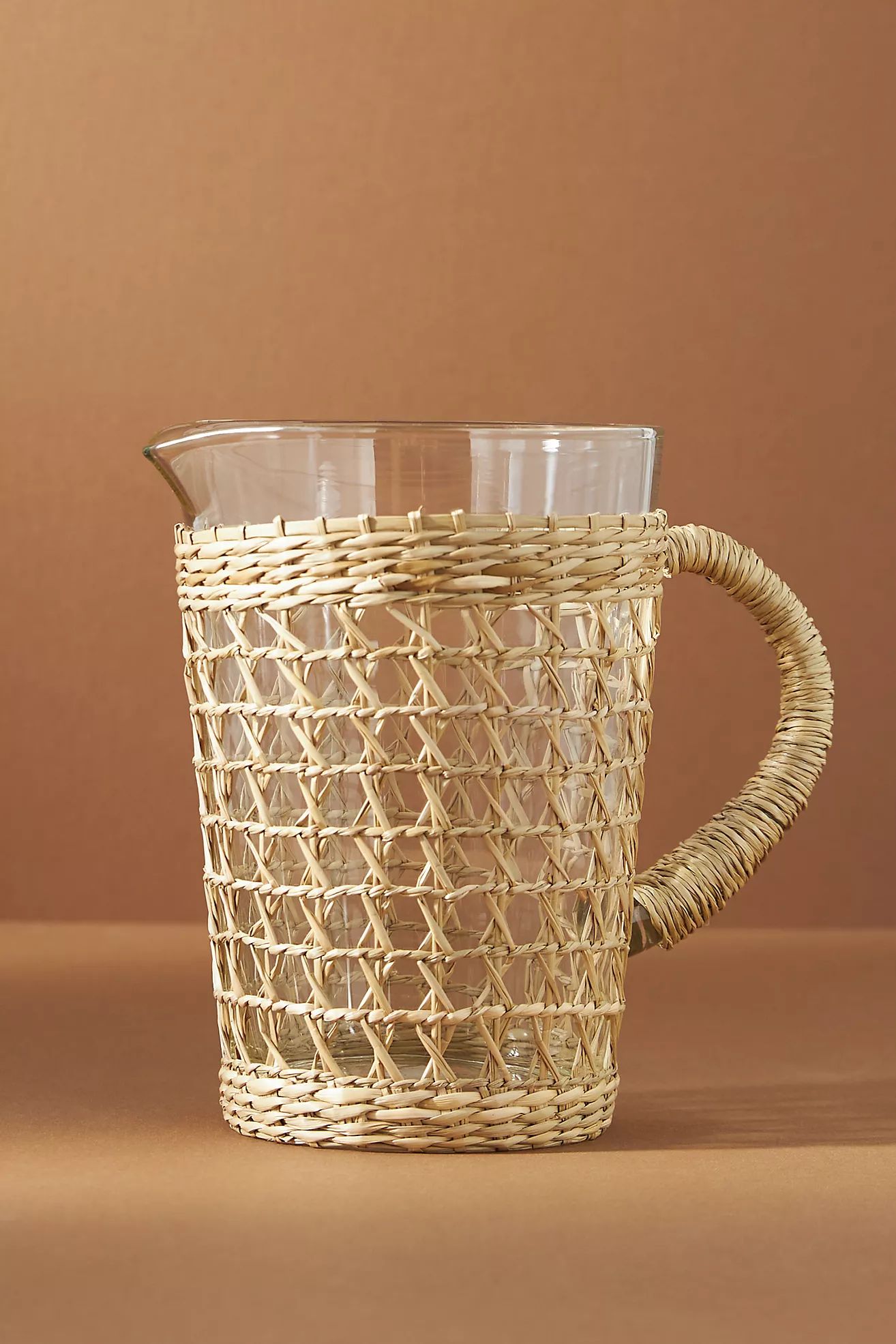 Rattan-Wrapped Pitcher | Anthropologie (US)