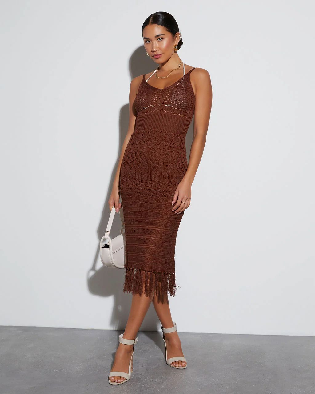 Paradise Cove Cover Up Crochet Knit Midi Dress | VICI Collection