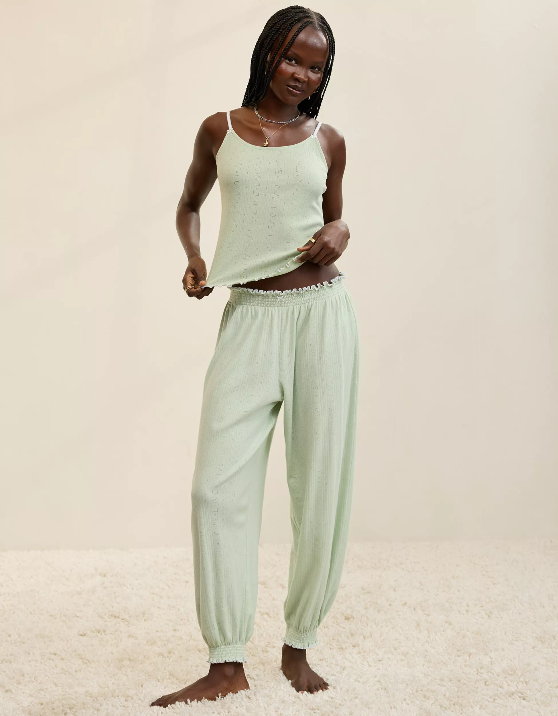 Aerie Pointelle Pajama Tank Top | Aerie