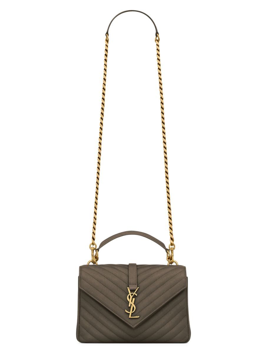 College Medium Chain Bag In Quilted Leather | Saks Fifth Avenue