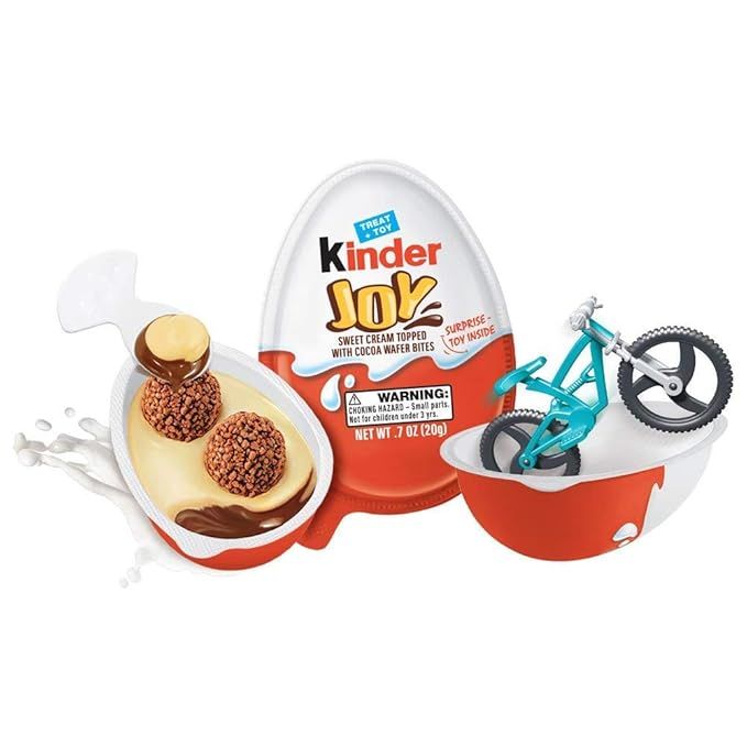 Kinder Joy - FOUR pack 20g Chocolate Cream Eggs with Toy - Imported from Germany | Amazon (US)